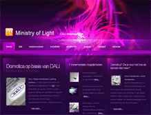 Tablet Screenshot of ministryoflight.be